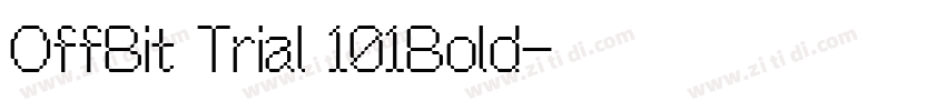 OffBit Trial 101Bold字体转换